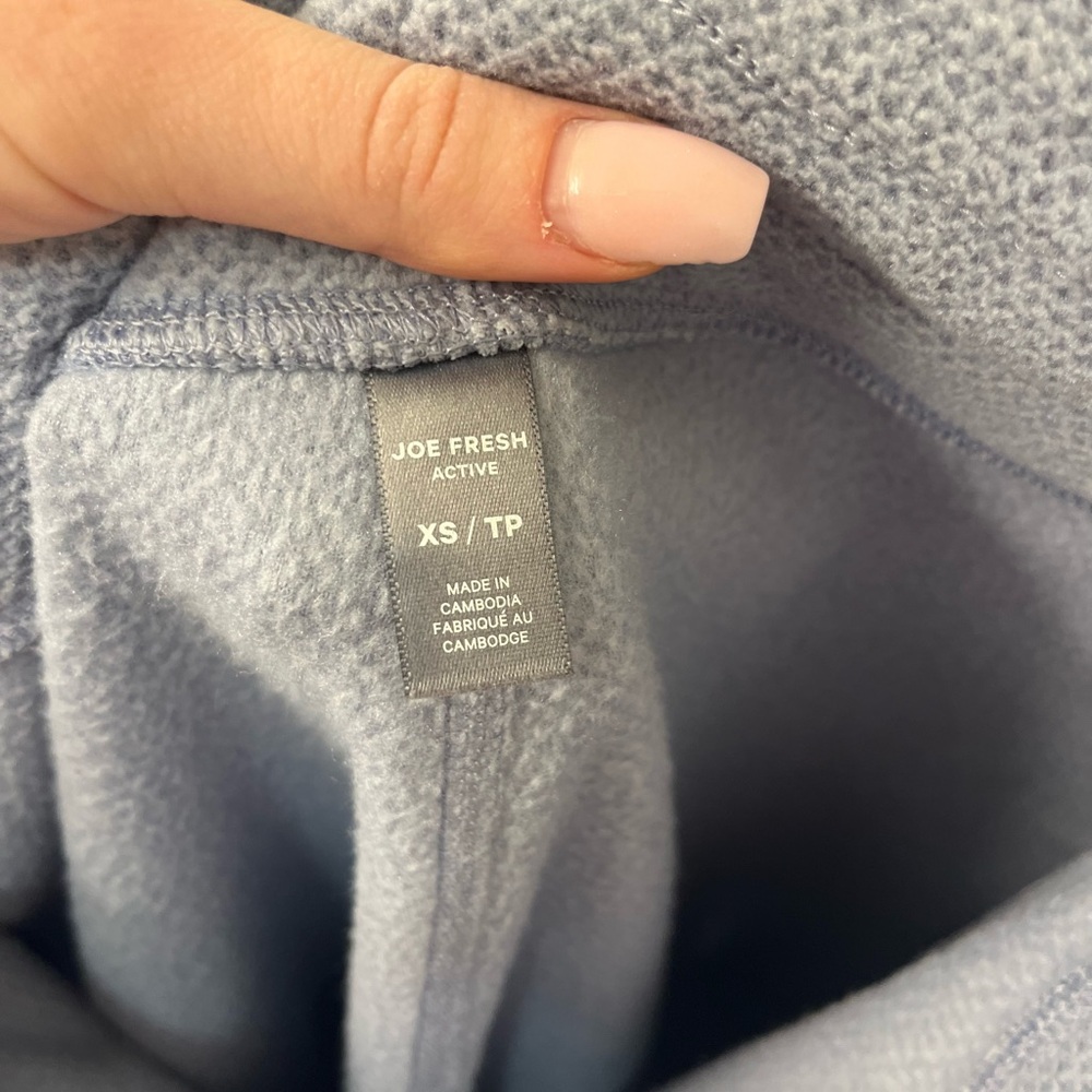 Joe Fresh XS Women's Waffle Knit Light Gray Matching Coord Jogger Set - Picture 6 of 10